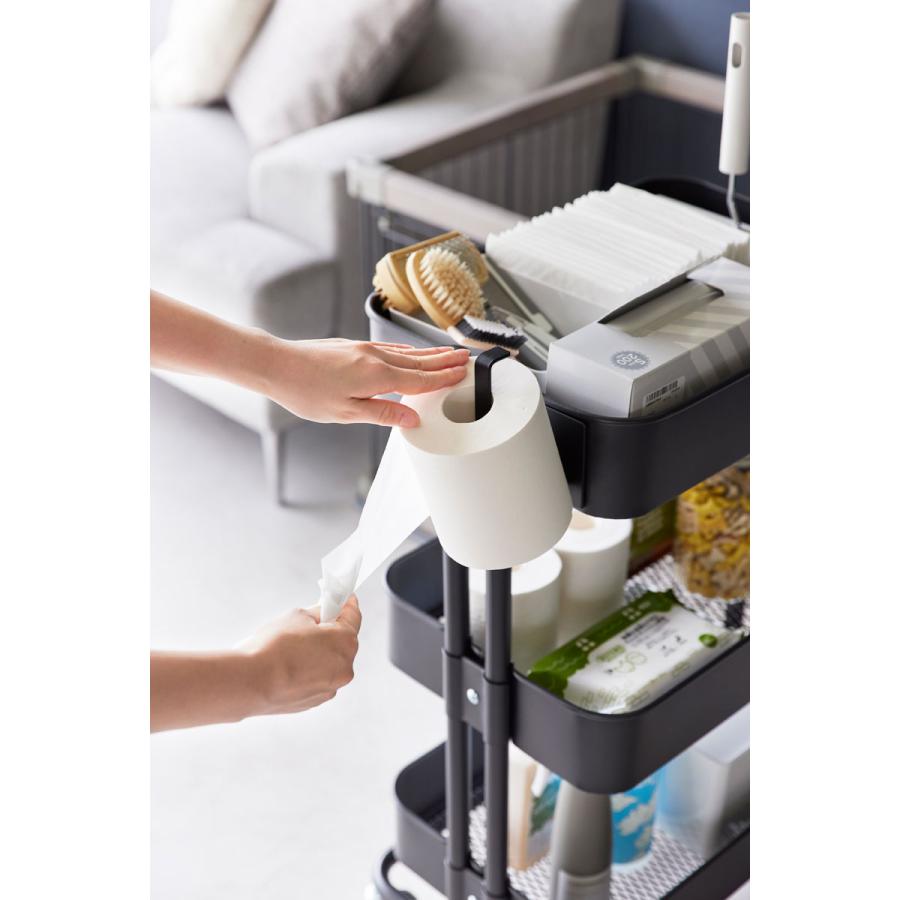 トイレットペーパーケース nooks ヌークス マグネットトイレットペーパーホルダー 壁付け トイレットペーパーホルダー 山崎実業 正規品 ブラック | 山崎実業 | 07