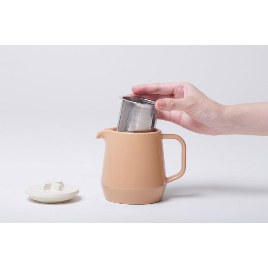 ティーポット ideaco イデアコ ティーポット 450ml 紅茶 緑茶 グリーンティー 大きめ 急須 teapot 正規品 グレー/イエロー｜cdf｜06