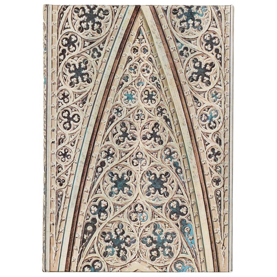 ノートブック paperblanks ペーパーブランクス MIDI ハードカバー 罫線 イギリス 英国 取扱店 芸術 アート 高級ノート 正規品 ミラノ大聖堂の円藍 | paperblanks