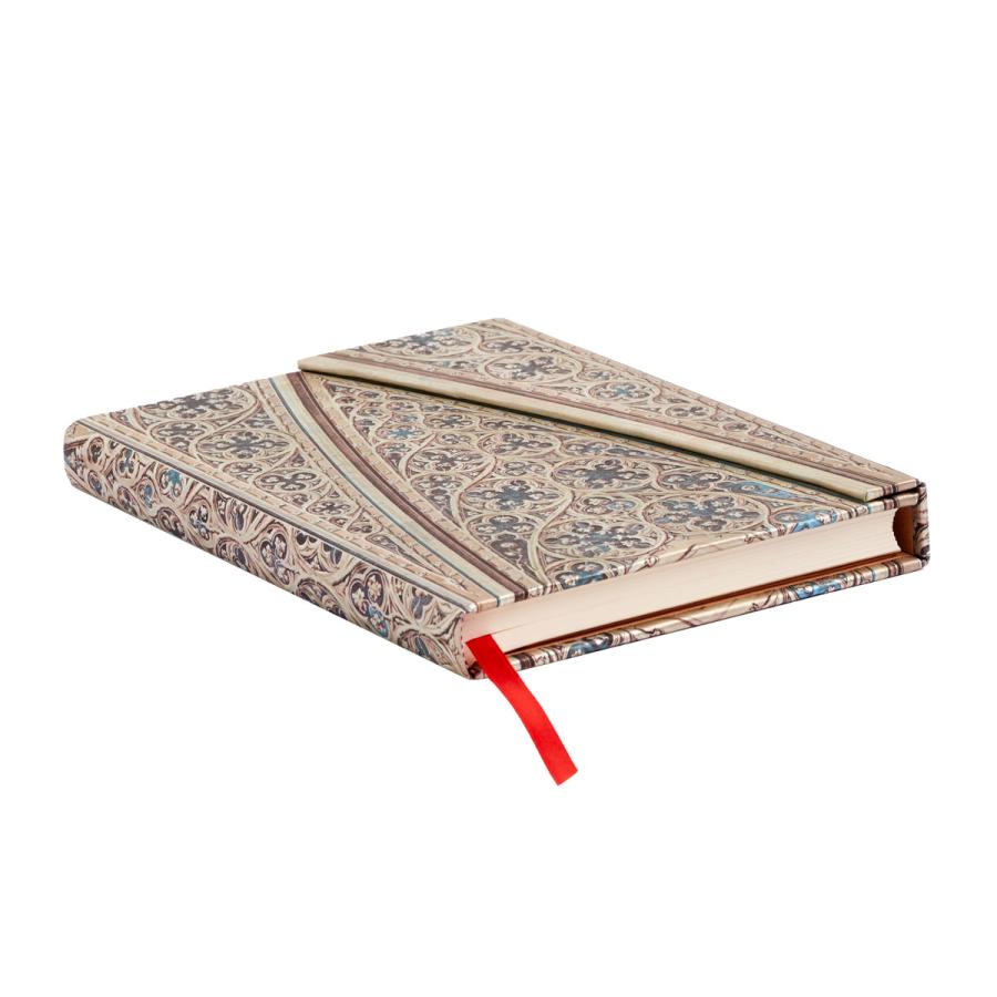 ノートブック paperblanks ペーパーブランクス MIDI ハードカバー 罫線 イギリス 英国 取扱店 芸術 アート 高級ノート 正規品 ミラノ大聖堂の円藍 | paperblanks | 02