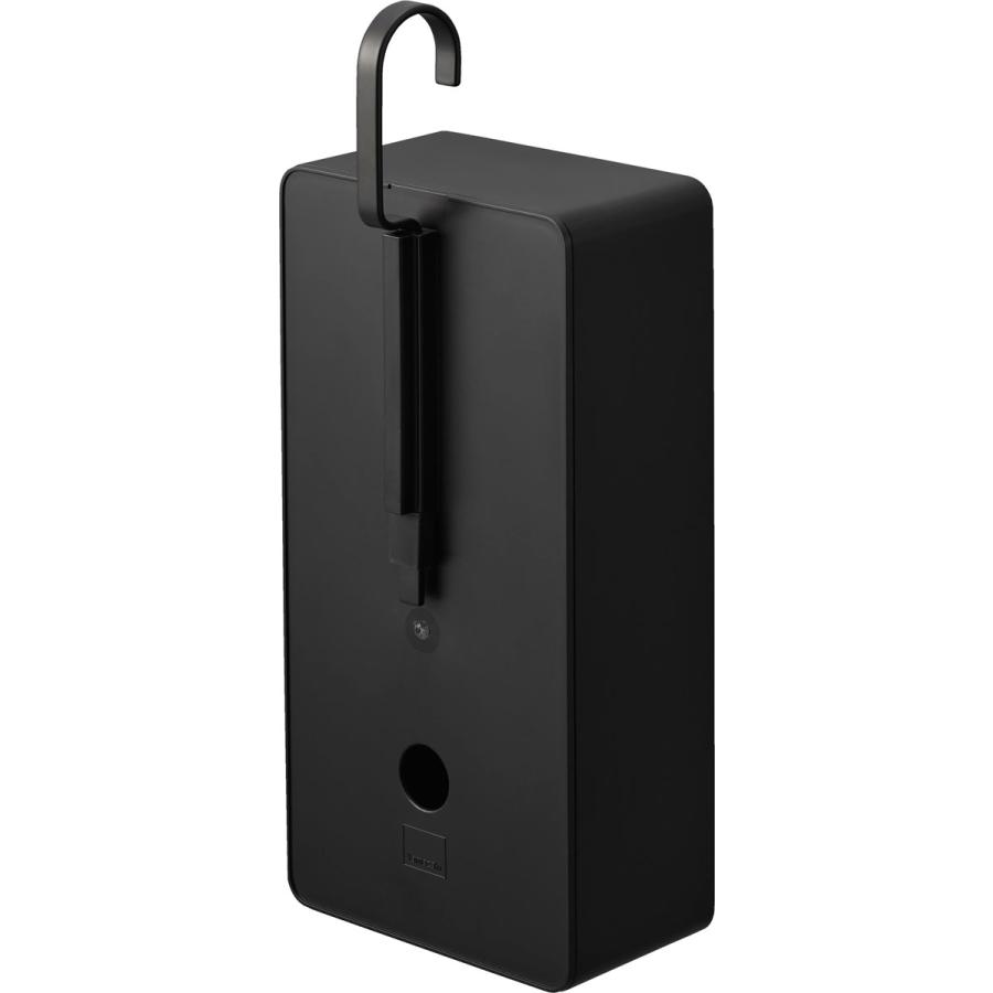 ティッシュケース 正規品 tower タワー 引っ掛けティッシュケース フック 吊るし 縦型 縦置き 浮かせて収納 ティッシュカバー 山崎実業 ブラック | tower | 06