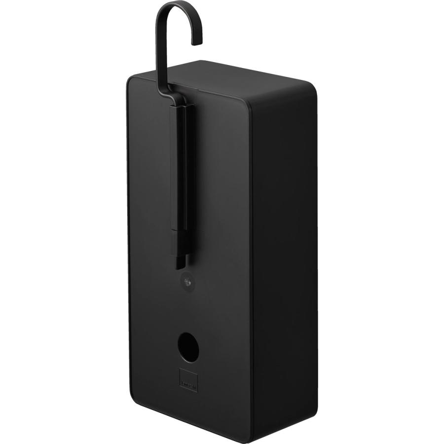 ティッシュケース 正規品 tower タワー 引っ掛けティッシュケース フック 吊るし 縦型 縦置き 浮かせて収納 ティッシュカバー 山崎実業 ブラック | tower | 07