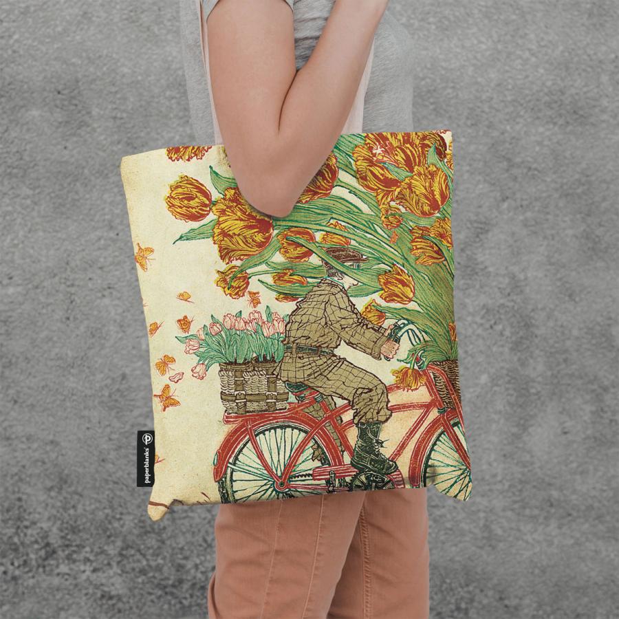 【在庫処分】トートバッグ paperblanks ペーパーブランクス コットントートバッグ コットンバッグ オランダの春 |  | 02