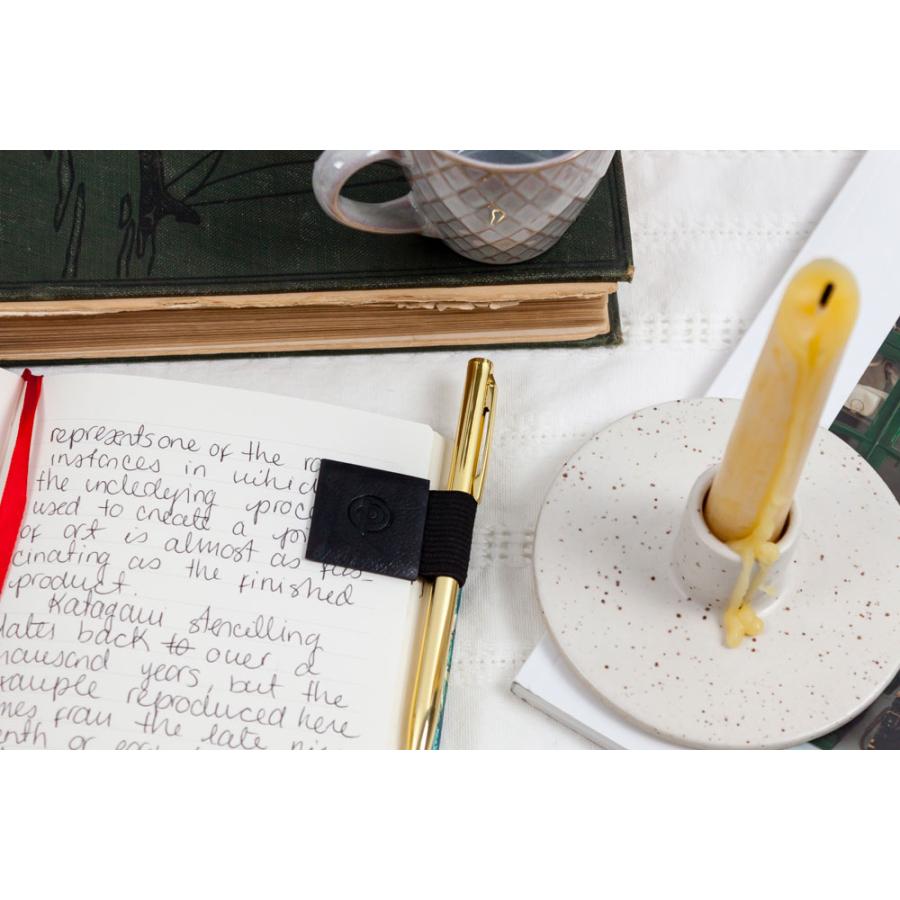 ペン差し paperblanks ペーパーブランクス ペンホルダー イギリス ブランド ヴィーガンレザー 手帳 ペンクリップ 正規品 カーボン・ブラック | paperblanks | 05