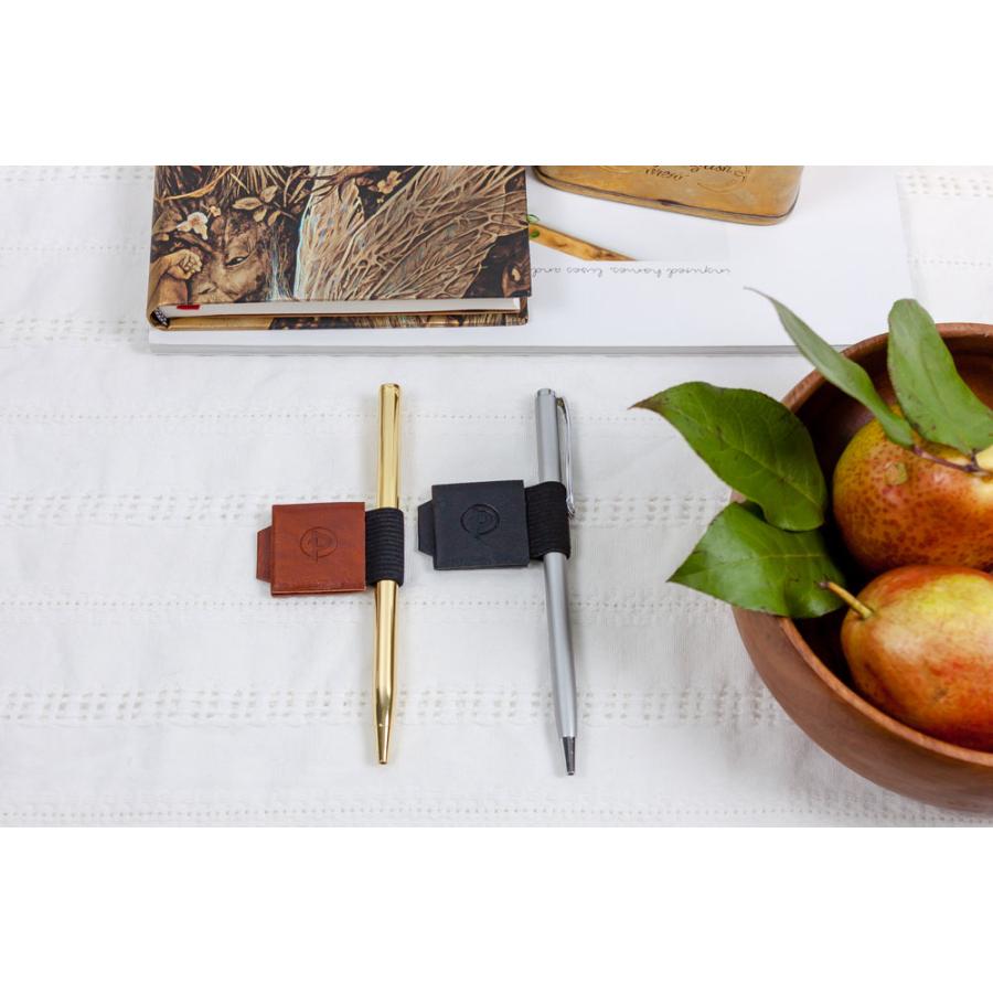 ペン差し paperblanks ペーパーブランクス ペンホルダー イギリス ブランド ヴィーガンレザー 手帳 ペンクリップ 正規品 サドル・ブラウン | paperblanks | 06