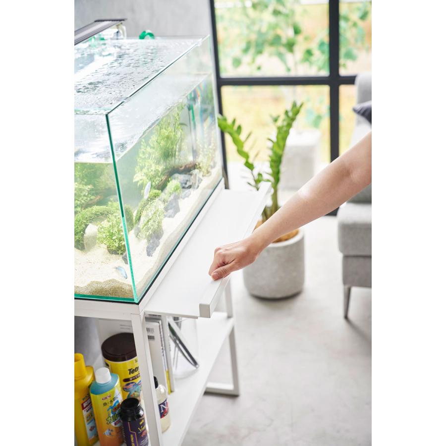 水槽台 nooks ヌークス 水槽ラック 大型水槽用 水槽棚 水槽スタンド 山崎実業 正規品 ホワイト | 山崎実業 | 06