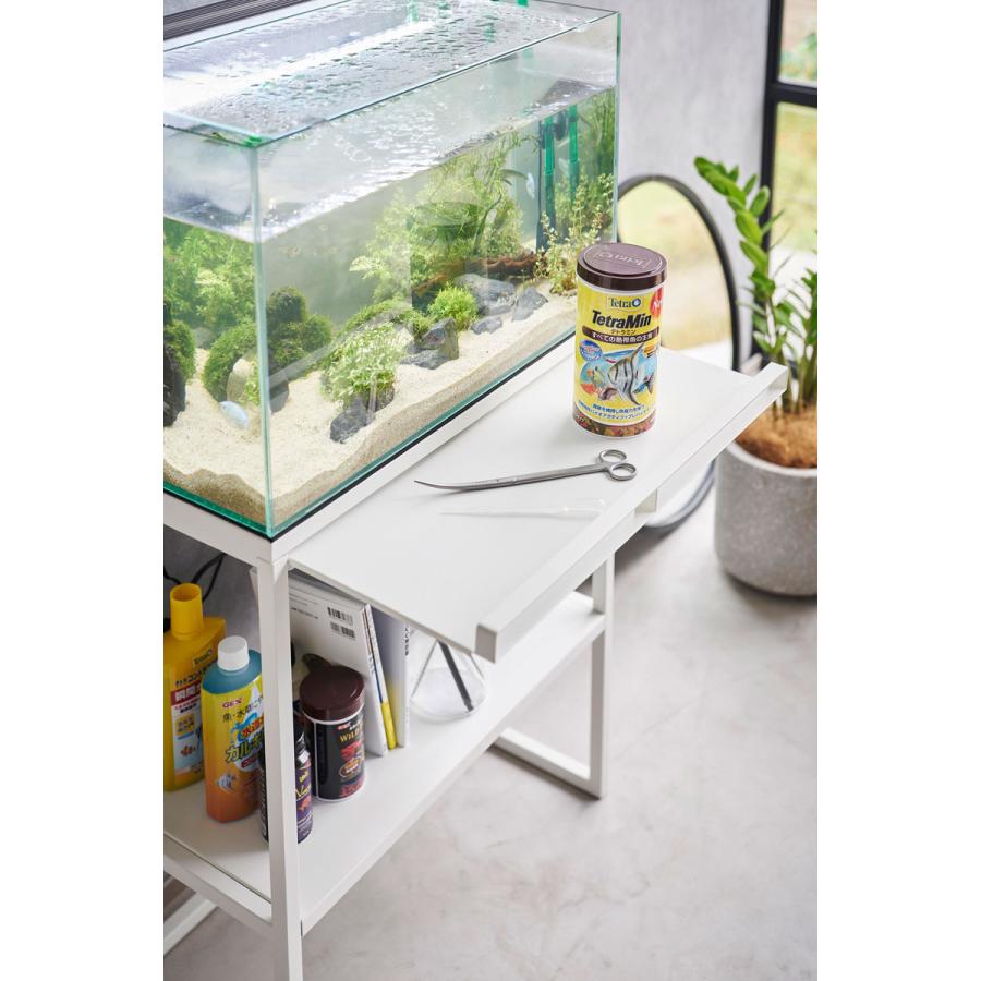 水槽台 nooks ヌークス 水槽ラック 大型水槽用 水槽棚 水槽スタンド 山崎実業 正規品 ホワイト | 山崎実業 | 07