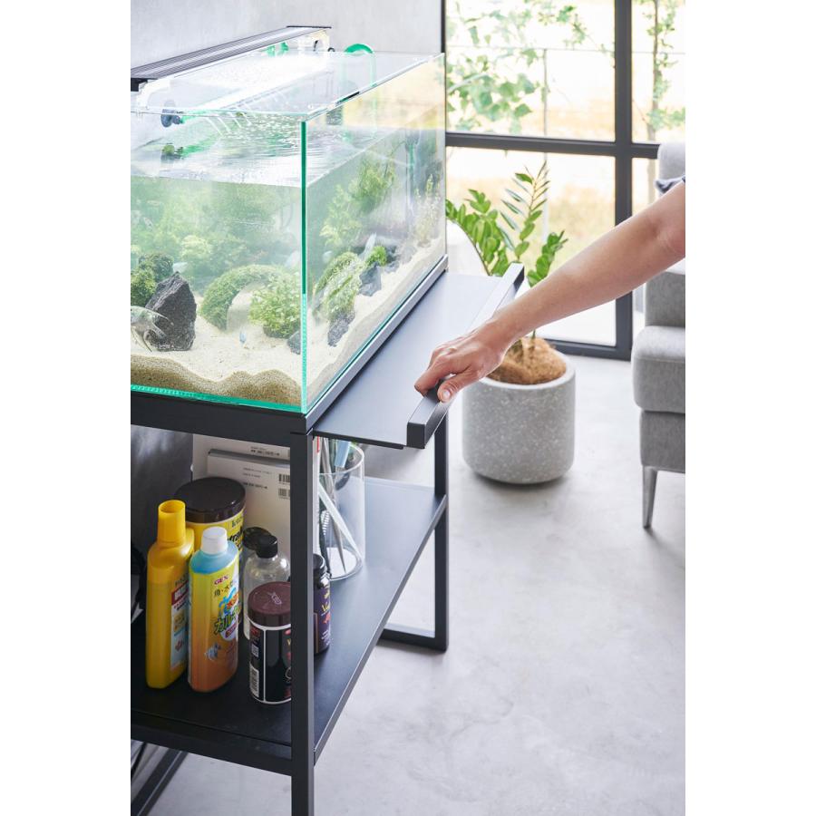 水槽台 nooks ヌークス 水槽ラック 大型水槽用 水槽棚 水槽スタンド 山崎実業 正規品 ブラック | 山崎実業 | 06