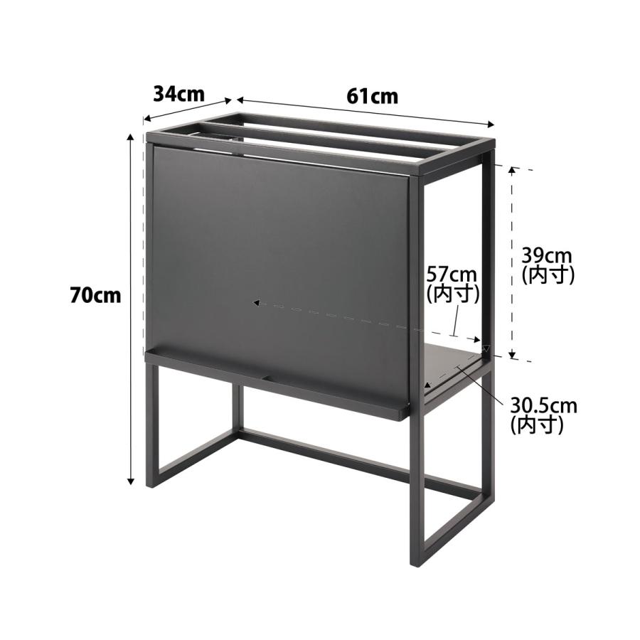 水槽台 nooks ヌークス 水槽ラック 大型水槽用 水槽棚 水槽スタンド 山崎実業 正規品 ブラック | 山崎実業 | 08