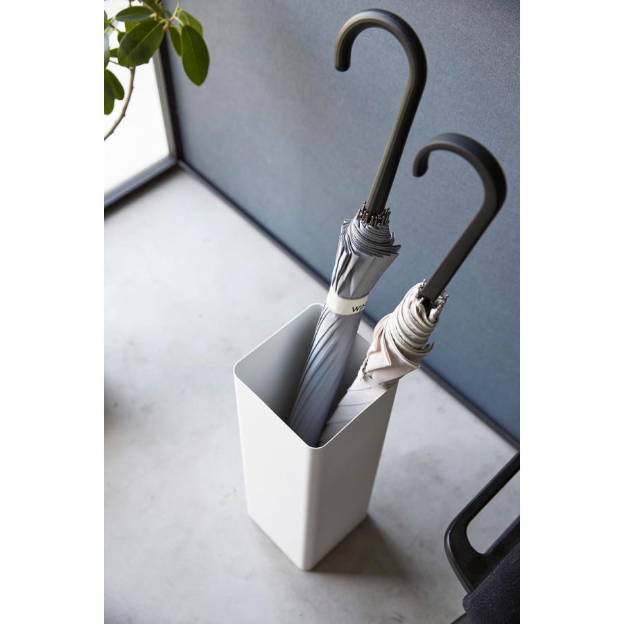 傘立て smart スマート かさたて スクエア アンブレラスタンド シンプル スクエア 白 黒 傘たて 傘スタンド 山崎実業 正規品 ホワイト | 山崎実業 | 03