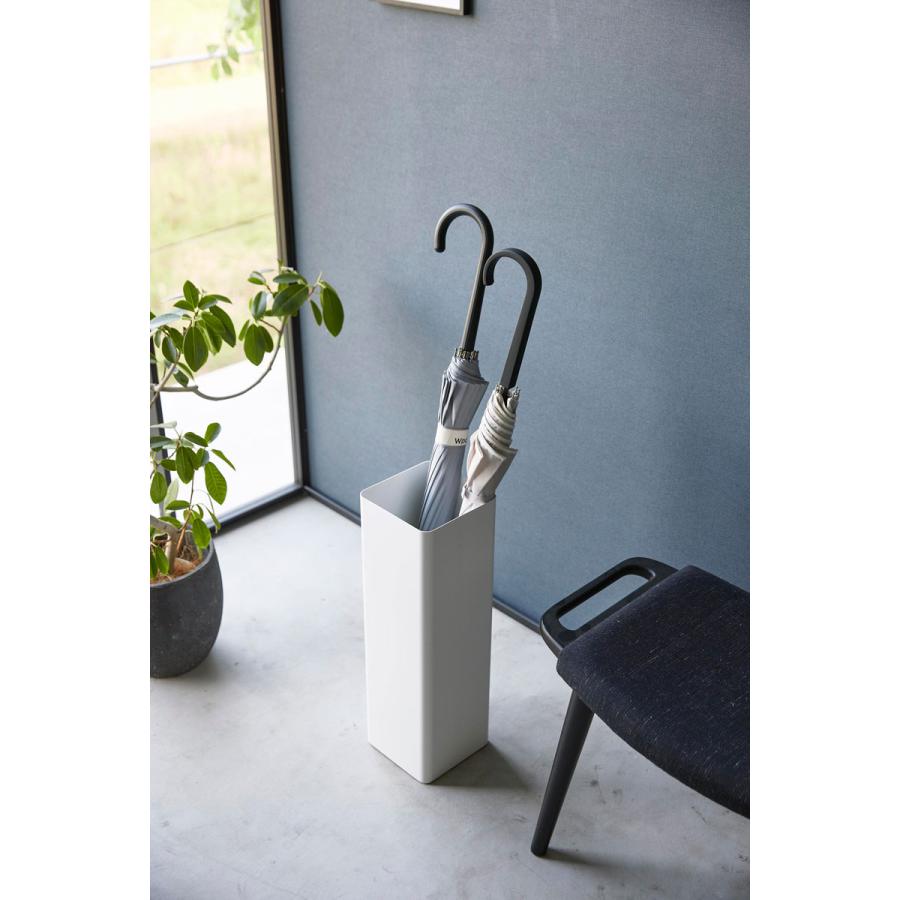 傘立て smart スマート かさたて スクエア アンブレラスタンド シンプル スクエア 白 黒 傘たて 傘スタンド 山崎実業 正規品 ホワイト | 山崎実業 | 05