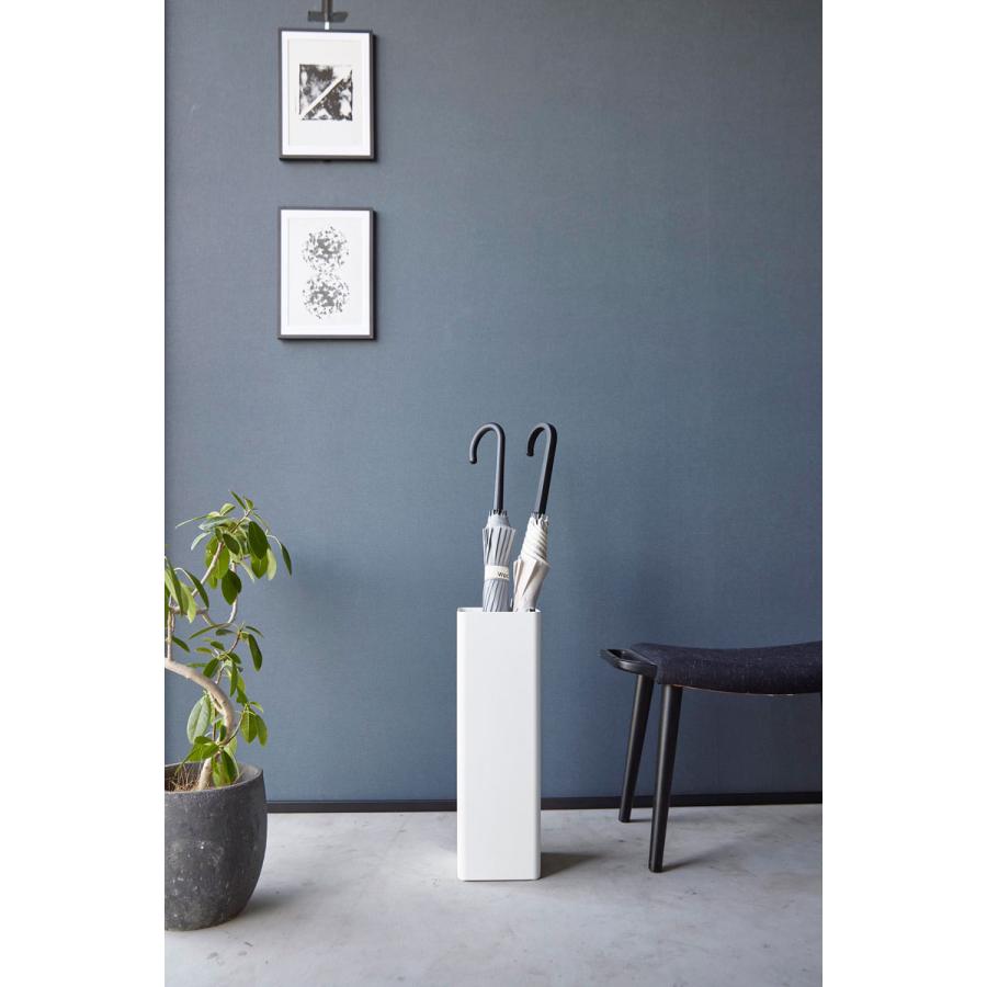 傘立て smart スマート かさたて スクエア アンブレラスタンド シンプル スクエア 白 黒 傘たて 傘スタンド 山崎実業 正規品 ホワイト | 山崎実業 | 06