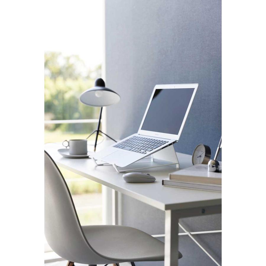 ノートパソコンスタンド tower タワー ツーウェイノートパソコン＆タブレットスタンド 2way タブレットスタンド 斜め置き PCスタンド 山崎実業 正規品 ホワイト | tower | 02