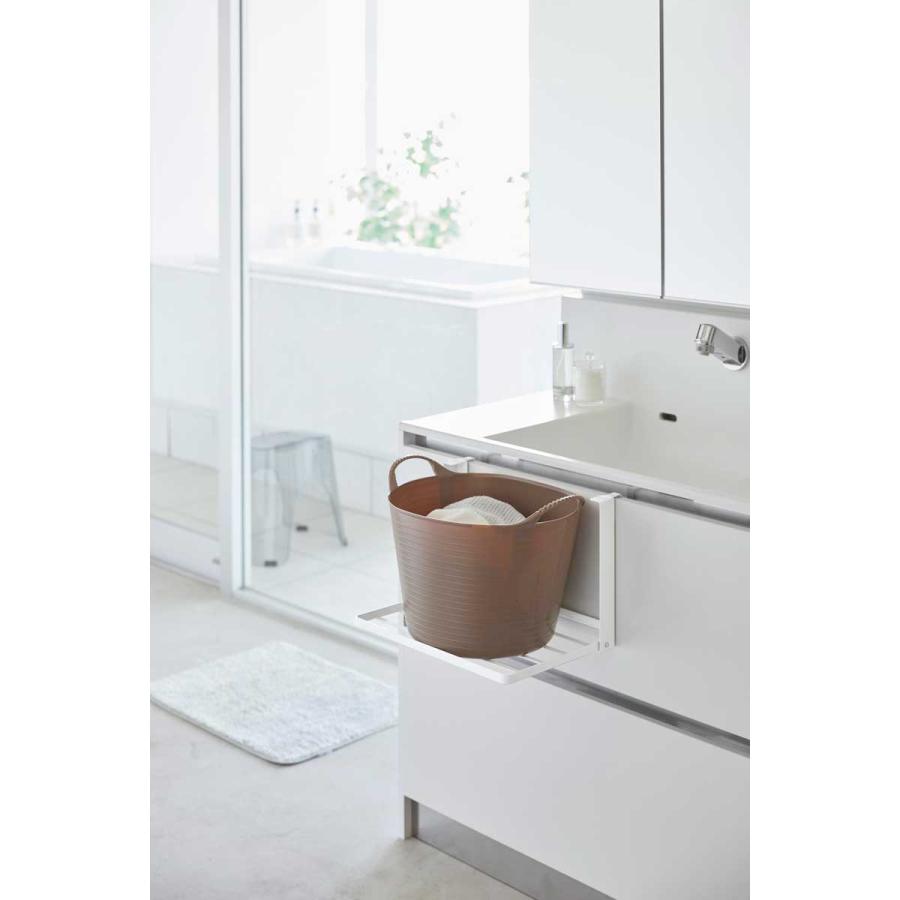 折りたたみ棚 tower タワー 引っ掛け折り畳み棚 一時置き コンパクト 収納アイデア タオル 着替え 折り畳み棚 シェルフ 山崎実業 正規品 ホワイト | tower | 04