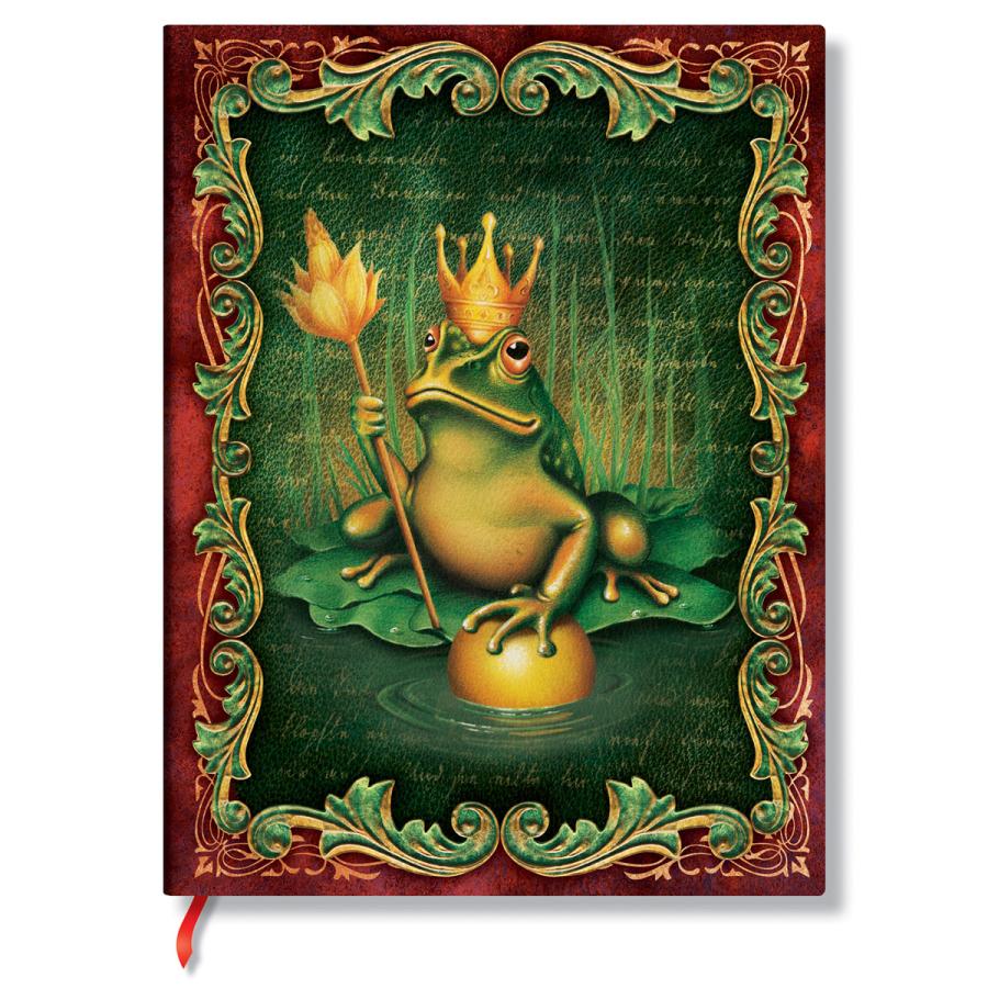 ノートブック paperblanks ペーパーブランクス MIDI ハードカバー 罫線 イギリス 英国 取扱店 芸術 アート 高級ノート 正規品 グリム兄弟 かえるの王子さま | paperblanks