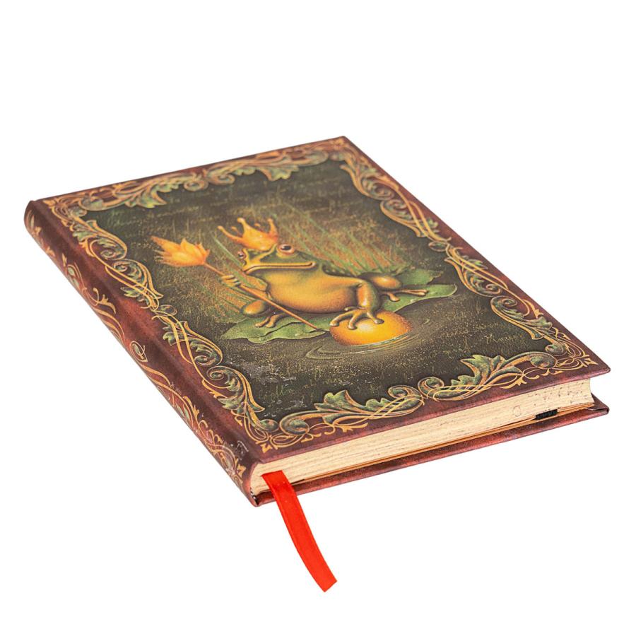 ノートブック paperblanks ペーパーブランクス MIDI ハードカバー 罫線 イギリス 英国 取扱店 芸術 アート 高級ノート 正規品 グリム兄弟 かえるの王子さま | paperblanks | 02