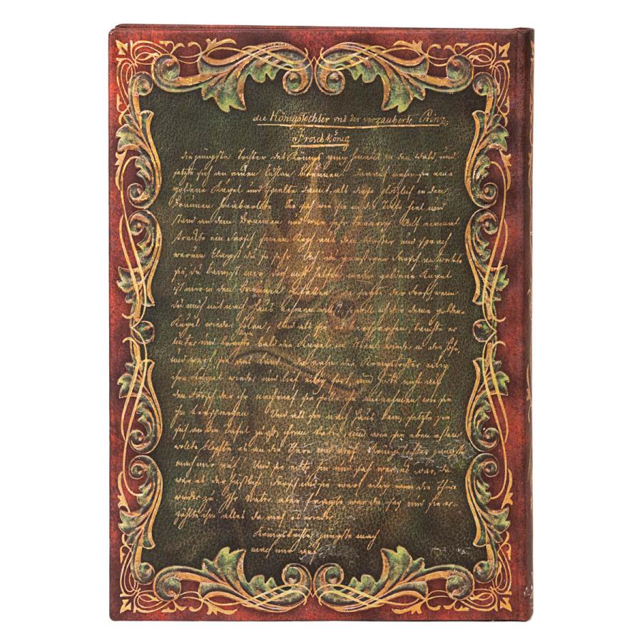 ノートブック paperblanks ペーパーブランクス MIDI ハードカバー 罫線 イギリス 英国 取扱店 芸術 アート 高級ノート 正規品 グリム兄弟 かえるの王子さま | paperblanks | 03