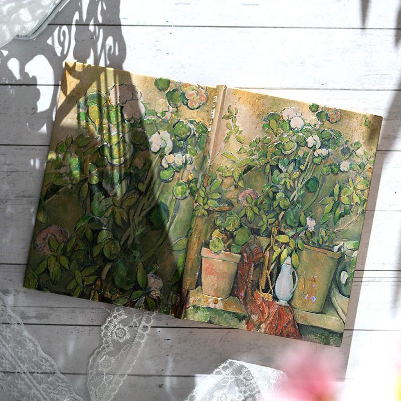 ノートブック paperblanks ペーパーブランクス MIDI ハードカバー 罫線 イギリス 英国 取扱店 芸術 アート 高級ノート 正規品 セザンヌ テラコッタの鉢と花 | paperblanks | 01