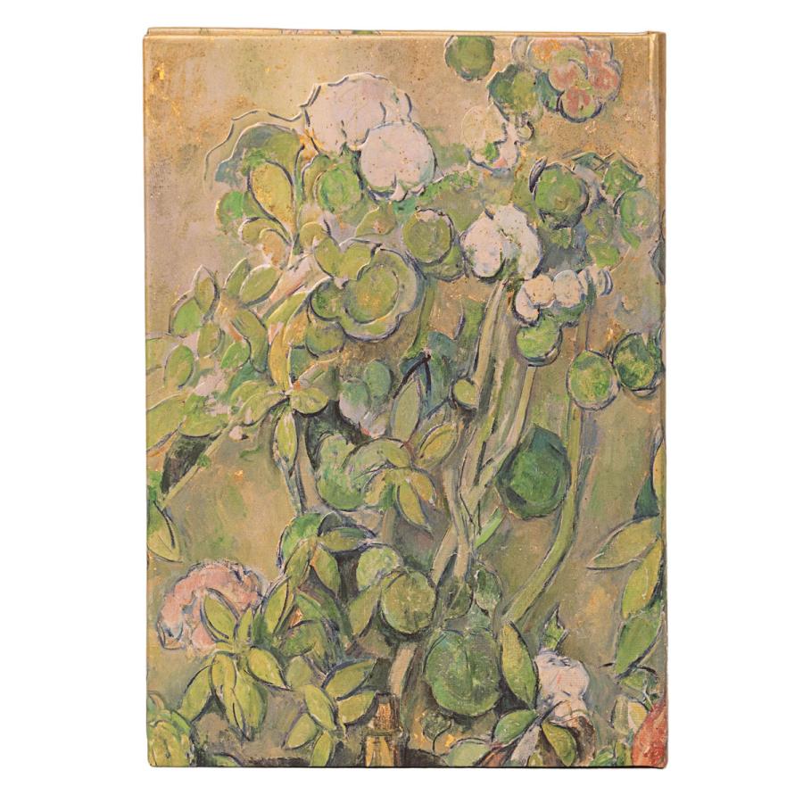 ノートブック paperblanks ペーパーブランクス MIDI ハードカバー 罫線 イギリス 英国 取扱店 芸術 アート 高級ノート 正規品 セザンヌ テラコッタの鉢と花 | paperblanks | 03