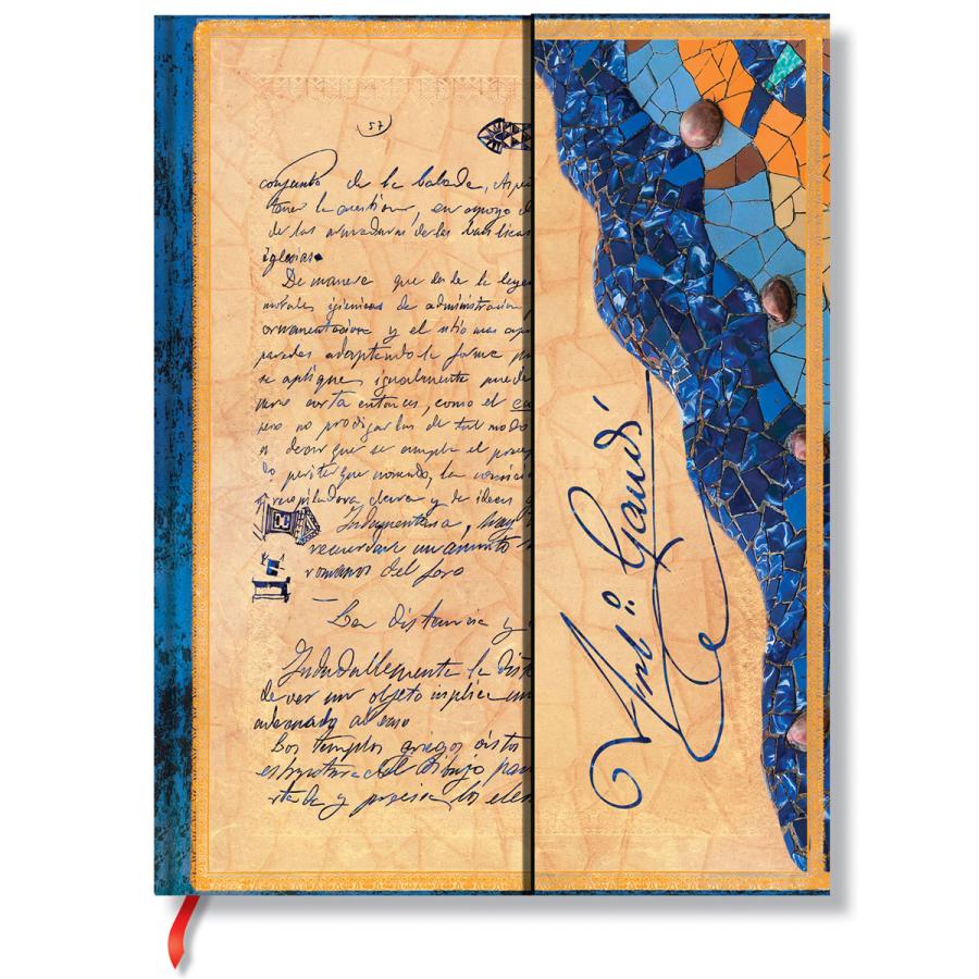 ノートブック paperblanks ペーパーブランクス MIDI ハードカバー 罫線 イギリス 英国 取扱店 芸術 アート 高級ノート 正規品 ガウディ レウスでの手記 | paperblanks