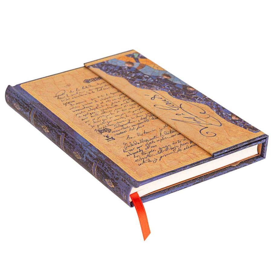 ノートブック paperblanks ペーパーブランクス MIDI ハードカバー 罫線 イギリス 英国 取扱店 芸術 アート 高級ノート 正規品 ガウディ レウスでの手記 | paperblanks | 02