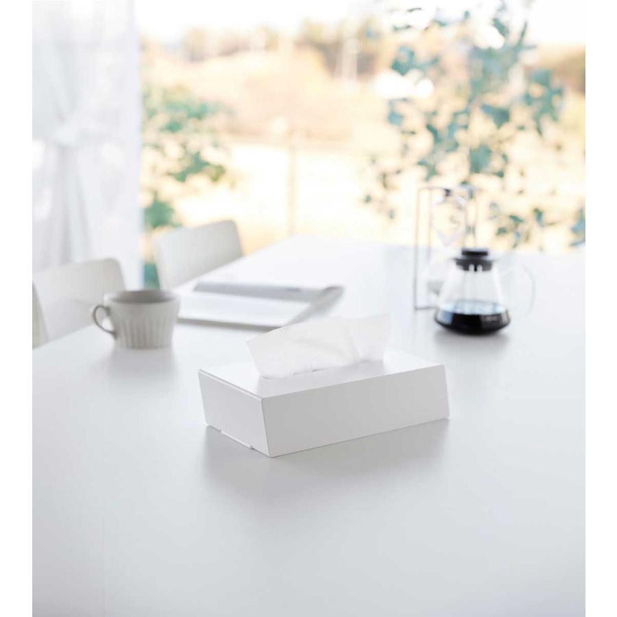 ティッシュケース tower タワー ツーウェイティッシュスタンド ティッシュスタンド 縦置き 横置き 縦型 スタンド 山崎実業 1664 ホワイト | tower | 02