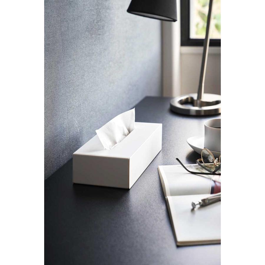 ティッシュケース tower タワー ツーウェイティッシュスタンド ティッシュスタンド 縦置き 横置き 縦型 スタンド 山崎実業 1664 ホワイト | tower | 06