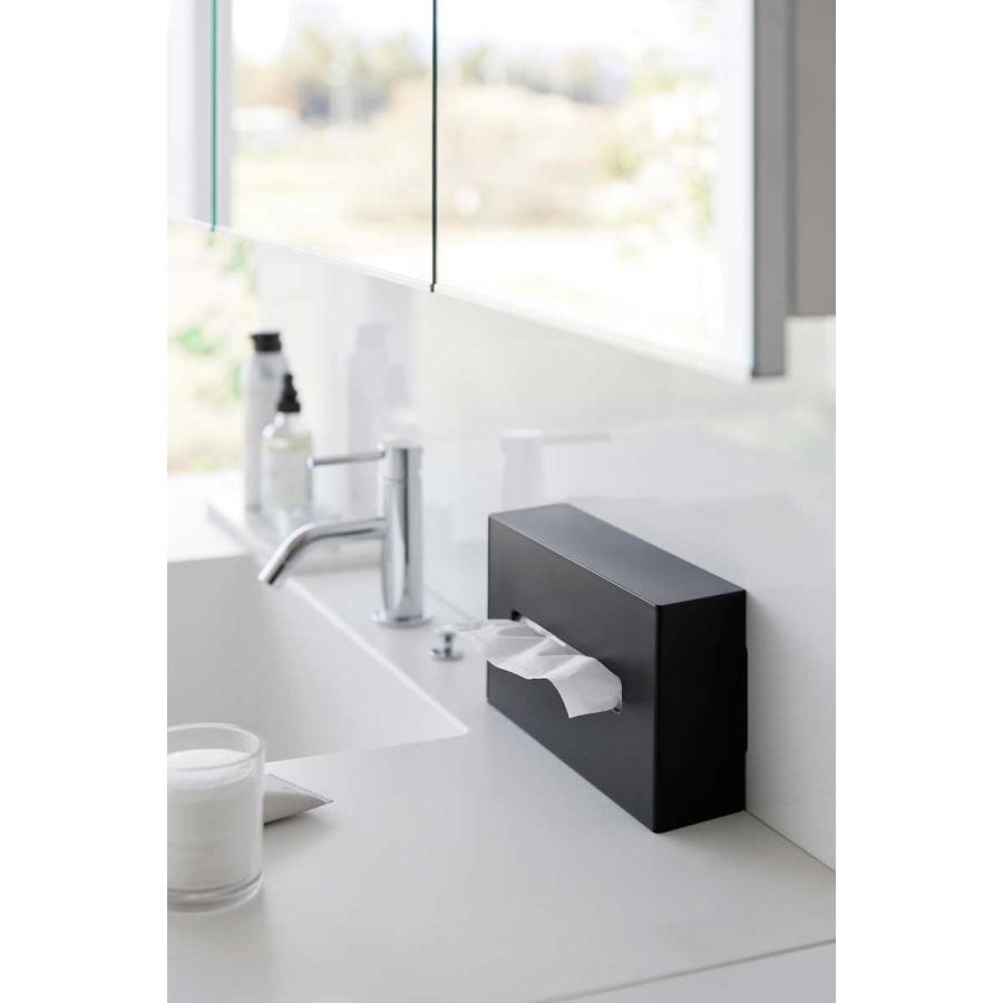 ティッシュケース tower タワー ツーウェイティッシュスタンド ティッシュスタンド 縦置き 横置き 縦型 スタンド 山崎実業 1665 ブラック | tower | 04