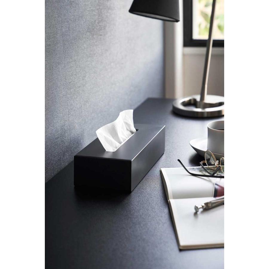 ティッシュケース tower タワー ツーウェイティッシュスタンド ティッシュスタンド 縦置き 横置き 縦型 スタンド 山崎実業 1665 ブラック | tower | 06