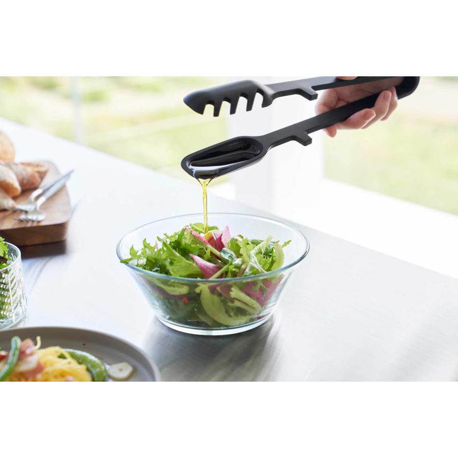 トング tower タワー シリコーン調理トング パスタ 麺類 直置き 食洗機対応 シリコン製 山崎実業 正規品 1776 ブラック | tower | 07