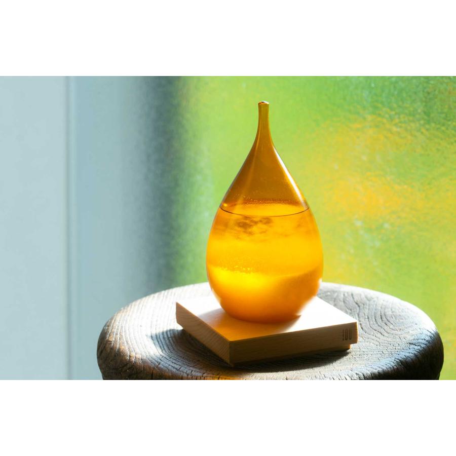 ストームグラス 100percent TEMPO DROP 天候予測器 海底二万マイル オブジェ ギフト 100％ 100パーセント ロマンティック アンバー | 100percent | 01