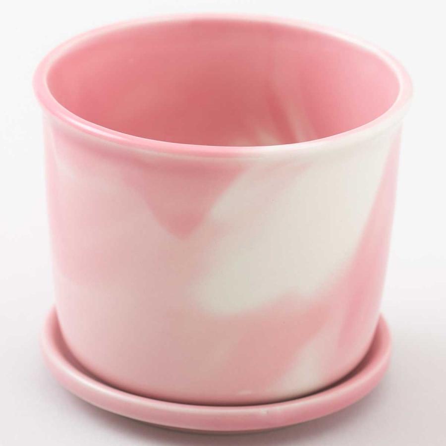 3号ポット 100percent MUG POT - Marble マーブル調 ギフト 多肉植物 植木鉢 100％ 100パーセント マーブルピンク | 100percent