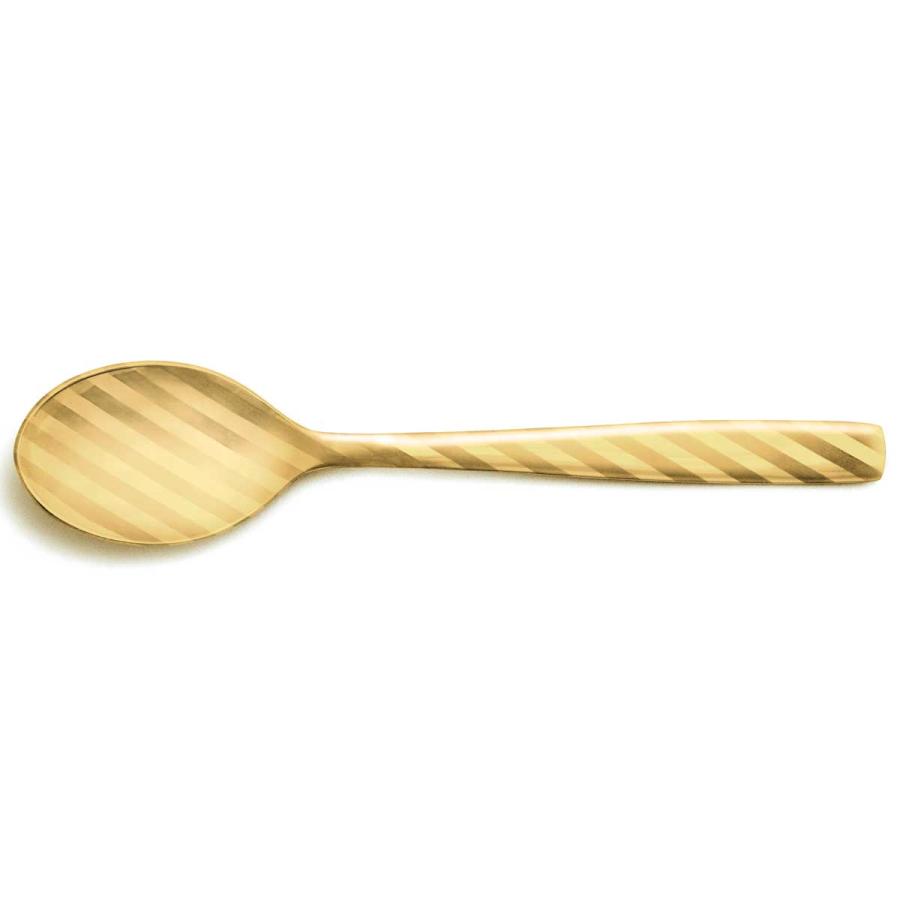 カトラリー 100％ 100percent DRESS - Tea Spoon - GOLD 日本製 ドレス ティースプーン ゴールド Stripe ストライプ | 100percent