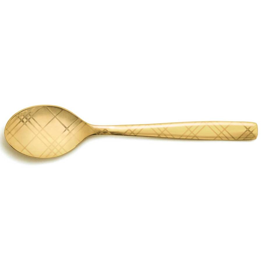カトラリー 100％ 100percent DRESS - Tea Spoon - GOLD 日本製 ドレス ティースプーン ゴールド Check チェック | 100percent