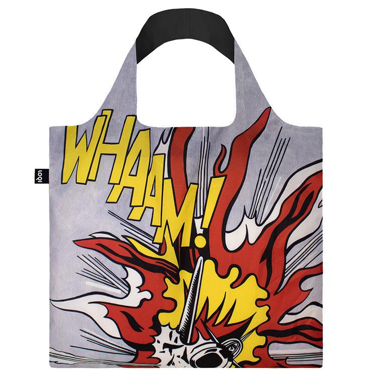 エコバッグ LOQI 正規品 Recycled Bag 撥水加工 大容量 折りたたみ ローキー MUSEUM Collection ロイ・リキテンスタイン | 