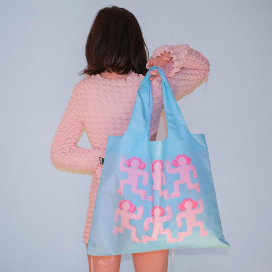 折りたたみトート エコバッグ LOQI Recycled Bag 撥水加工 ローキー ARTIST Collection designboom ルル・ジョアオ / ベイス | LOQI | 03