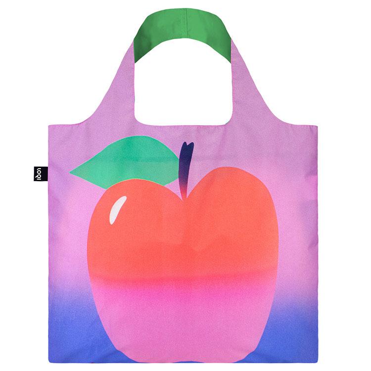 折りたたみトート エコバッグ LOQI Recycled Bag 撥水加工 ローキー ARTIST Collection designboom アナ・ポぺスク / アップル | LOQI