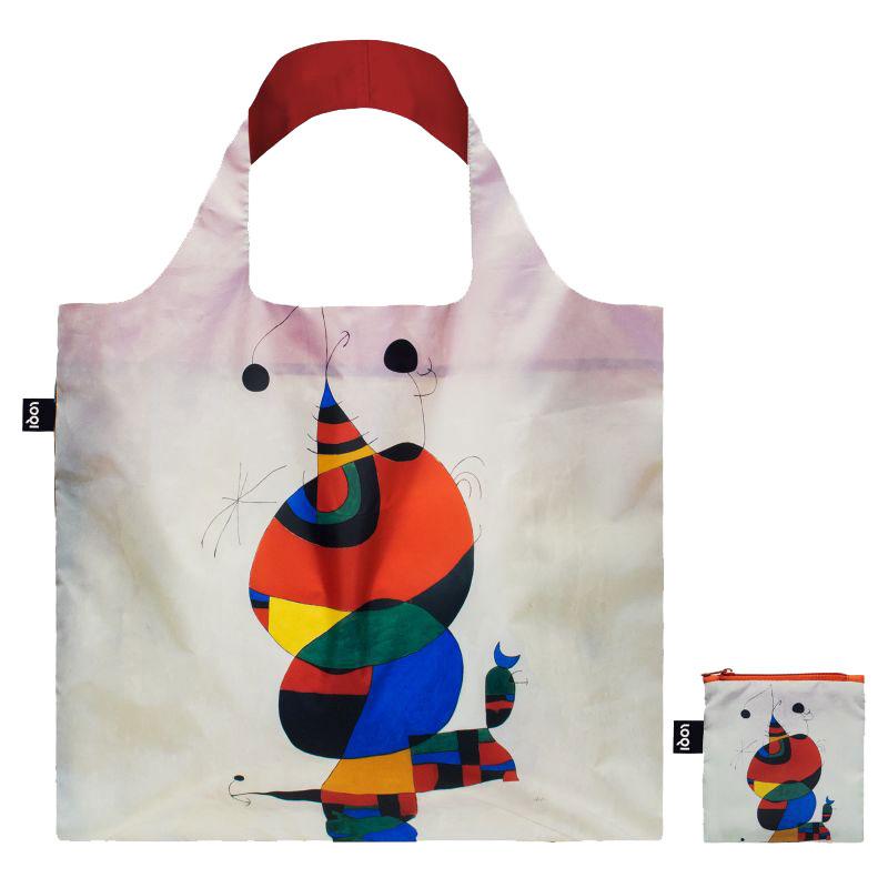 エコバッグ LOQI 正規品 Recycled Bag ローキー MUSEUM Collection JOAN MIRO/Woman, Bird and Star ジョアン・ミロ/ウーマン、バード アンド スター |  | 01