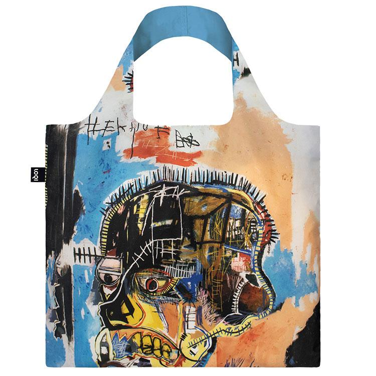 エコバッグ LOQI Recycled Bag ローキー MUSEUM Collection Basquiat/Untitled ジャン-ミッシェル・バスキア/アンタイトル（スカル） | 