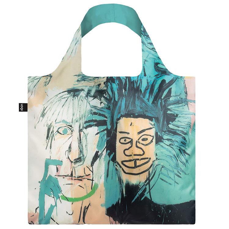 エコバッグ LOQI Recycled Bag ローキー MUSEUM Collection Basquiat/Dos Cabezas,1982 ジャン-ミッシェル・バスキア/ドス カベッサス（ウォーホール） | 