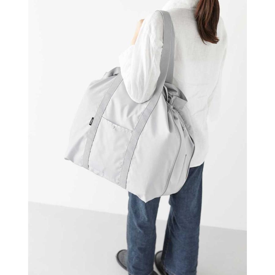 エコバッグ tower タワー 洗える持ち帰り寿司・ピザが入るレジかごバッグ 洗濯可 レジかご 幅広 ワイド 大容量 折りたたみ 山崎実業 正規品 2125 ライトグレー | tower | 04