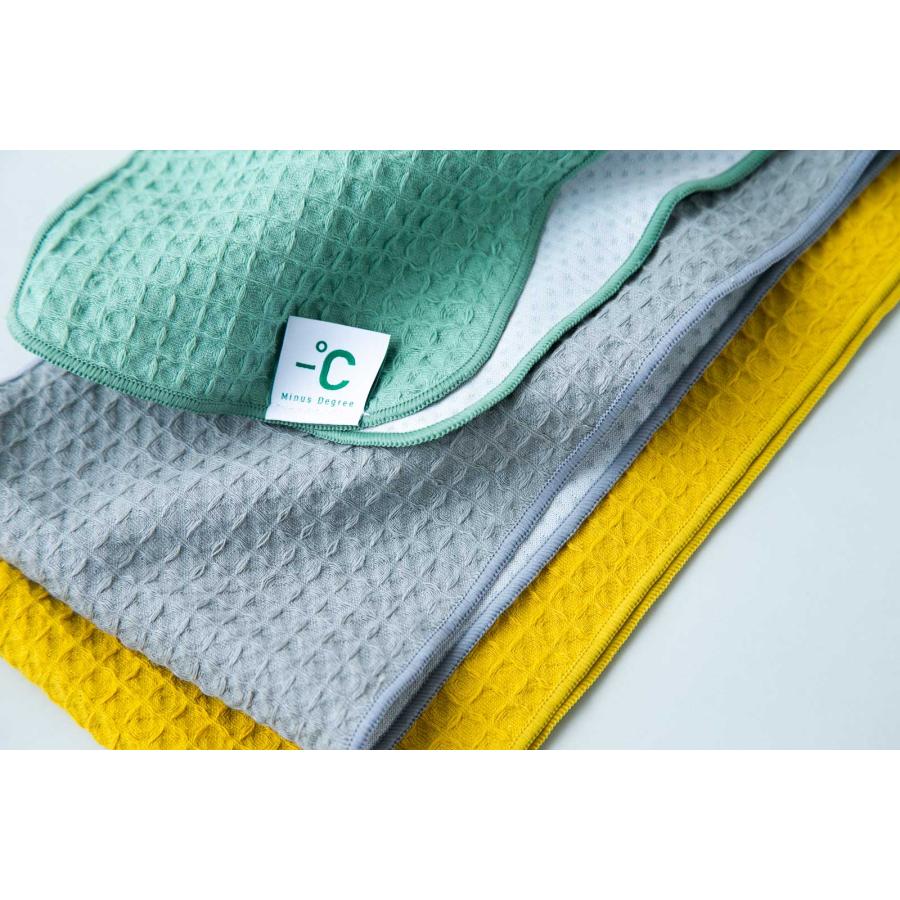 冷感タオル 100percent MINUS DEGREE - Bio Sports 日本製 接触冷感素材ゼロクール スポーツタオル 100％ 100パーセント マスタード | 100percent | 03