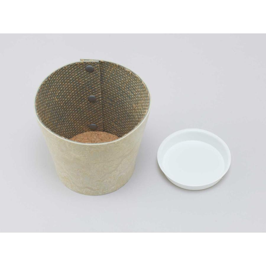 鉢カバー 100percent EARTH POT - Linoleum - S サステナブル 観葉植物 多肉植物 100％ 100パーセント ベージュ | 100percent | 04
