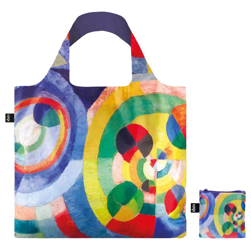 エコバッグ LOQI 正規品 Recycled Bag 撥水加工 トート型 大容量 折りたたみ ローキー MUSEUM Collection ロベール・ドローネー/サーキュラー フォームズ |  | 01