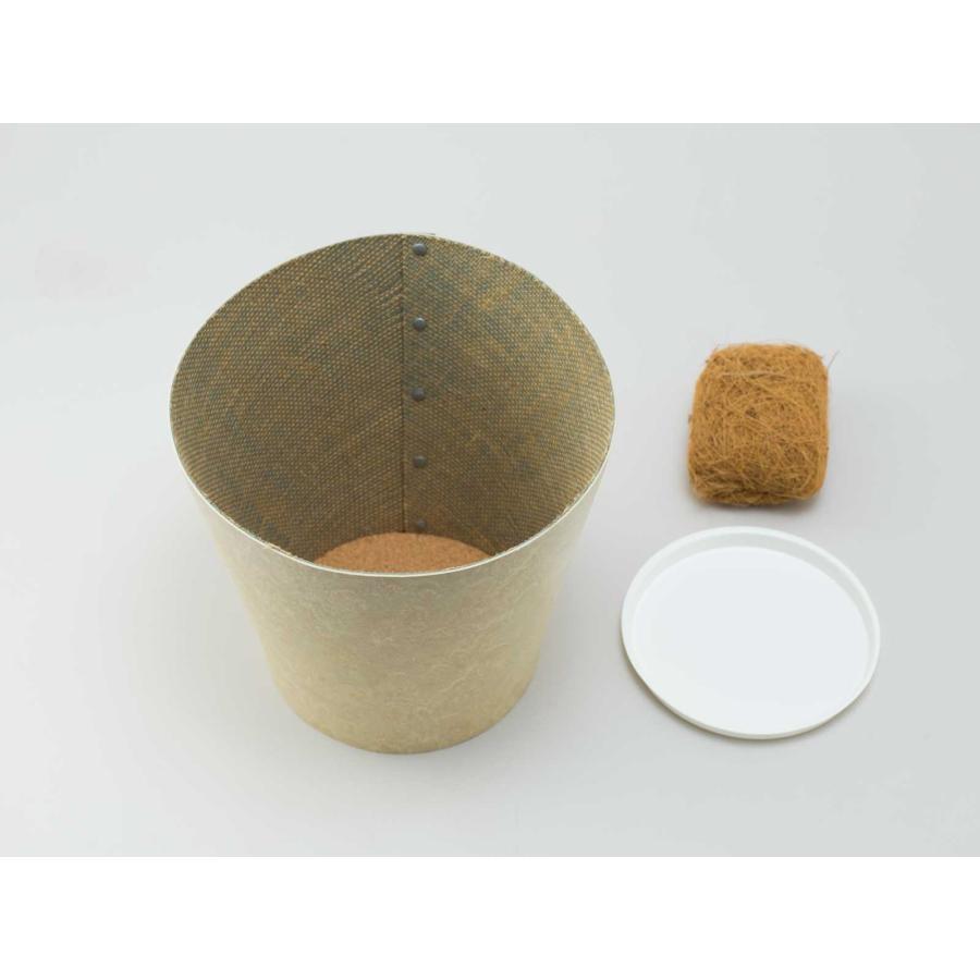 鉢カバー 100percent EARTH POT - Linoleum - M サステナブル 観葉植物 多肉植物 100％ 100パーセント ベージュ | 100percent | 04