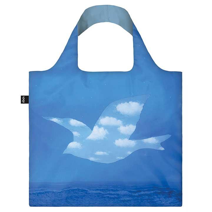 折りたたみトート エコバッグ LOQI 正規品 Recycled Bag 撥水加工 大きめ ローキー 絵画 MUSEUM Collection ルネ・マグリット/プロミス | 