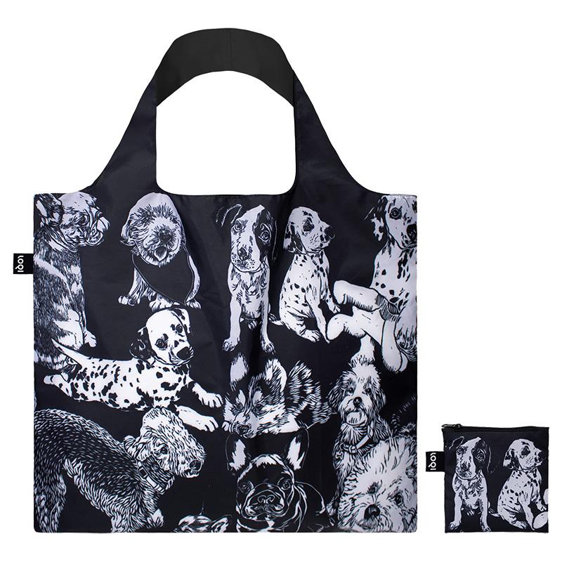 エコバッグ LOQI 正規品 Recycled Bag 撥水加工 トート型 大容量 折りたたみ ローキー ARTIST Collection レッド ポピー ビー/ドッグ |  | 01