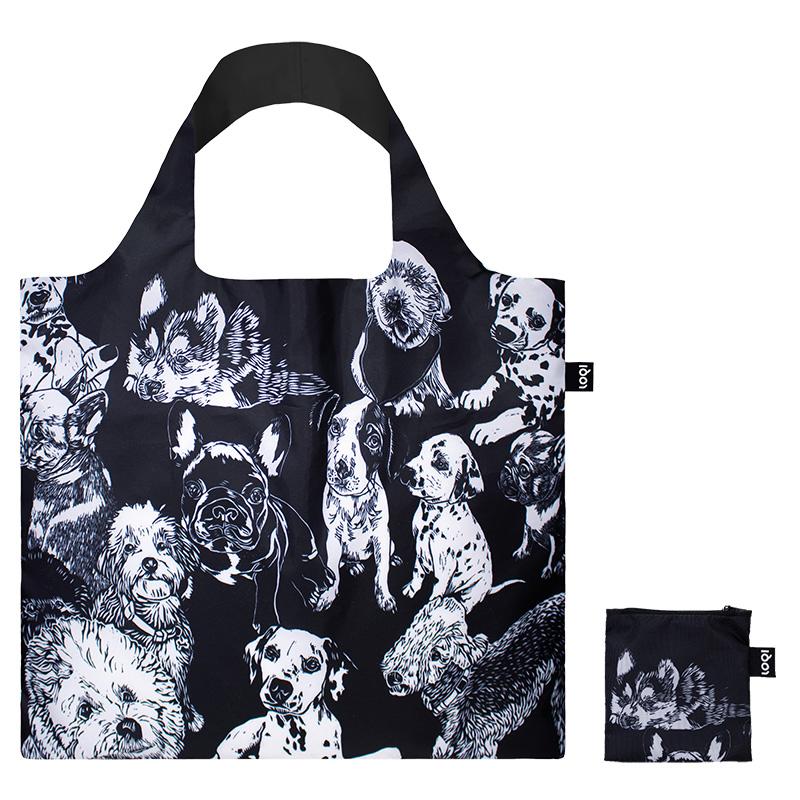 エコバッグ LOQI 正規品 Recycled Bag 撥水加工 トート型 大容量 折りたたみ ローキー ARTIST Collection レッド ポピー ビー/ドッグ |  | 02