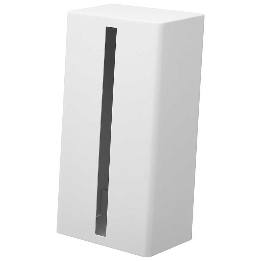 ティッシュケース tower タワー 縦型ティッシュスタンド スリム ペーパータオル対応 ティッシュカバー 山崎実業 正規品 1440 ホワイト | tower | 01