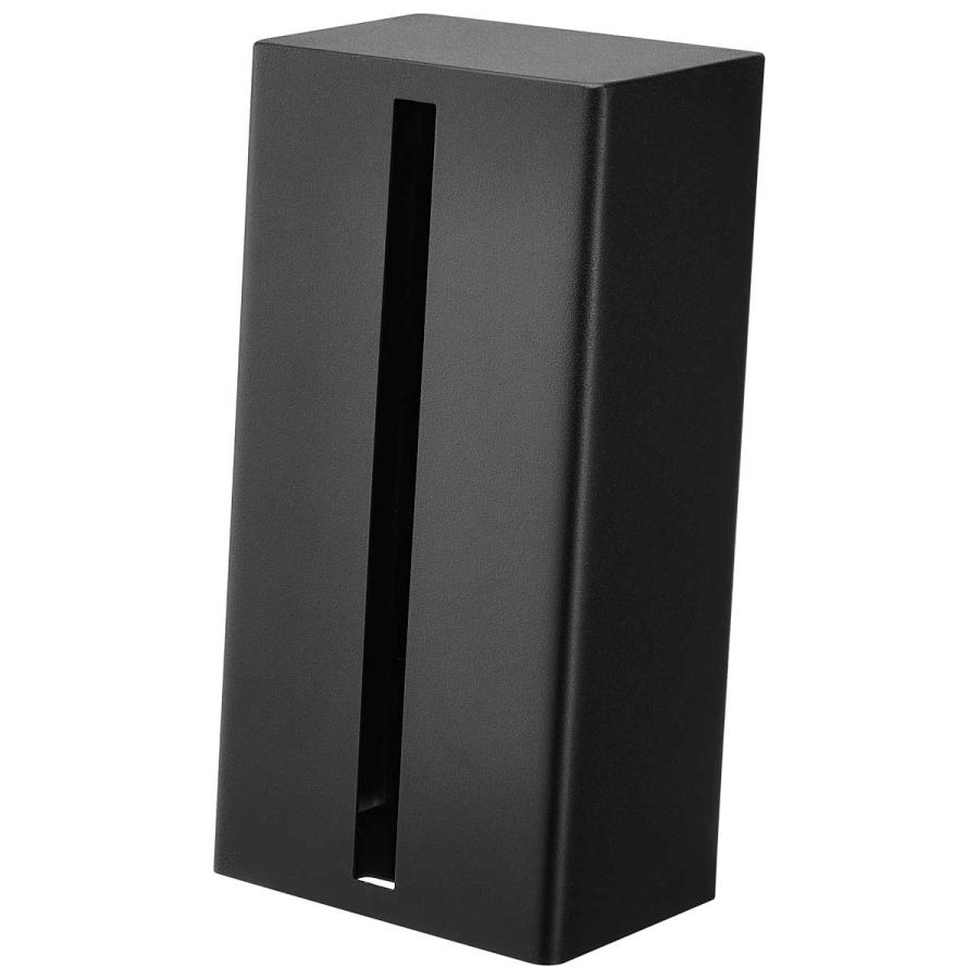 ティッシュケース tower タワー 縦型ティッシュスタンド スリム ペーパータオル対応 ティッシュカバー 山崎実業 正規品 1441 ブラック | tower | 01